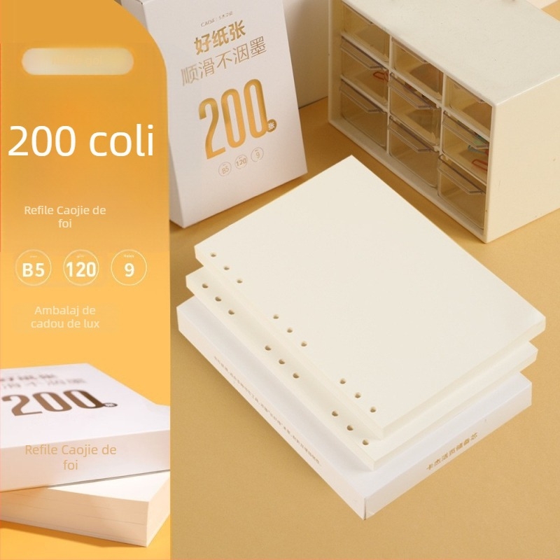 CAGIE M5a6 Refill foi detașabile, A6, 50 pagini, Hârtie din pulpă de lemn brut