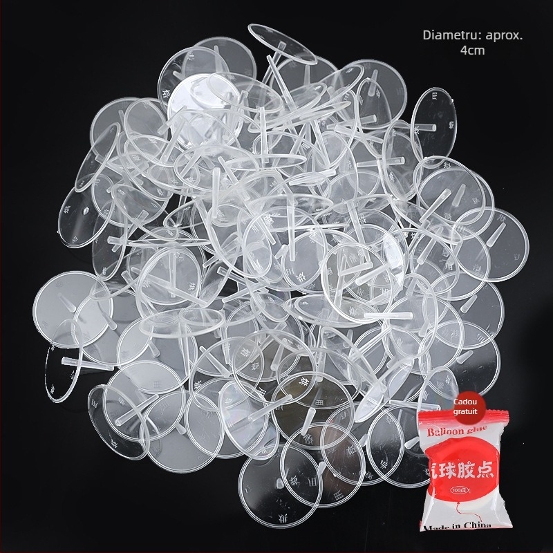 Bază din plastic transparent pentru decorațiuni de tort cu păpuși — bază plug-in pentru figuri, set 100 buc