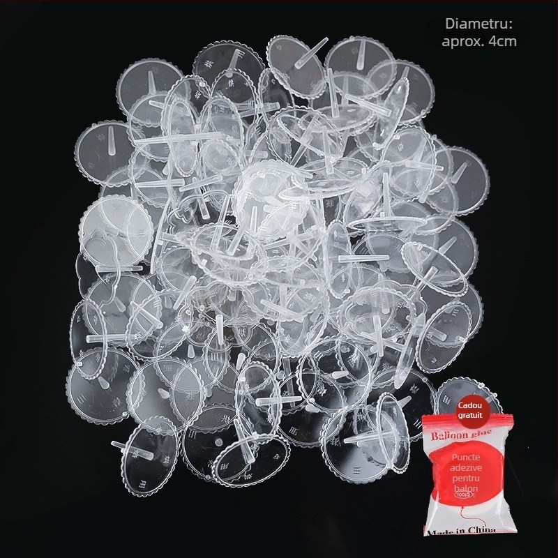 Bază din plastic transparent pentru decorațiuni de tort cu păpuși — bază plug-in pentru figuri, set 100 buc