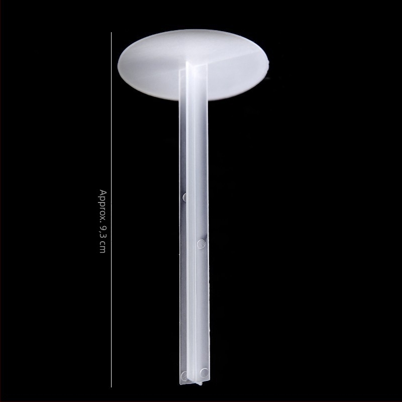 Bază din plastic transparent pentru decorațiuni de tort cu păpuși — bază plug-in pentru figuri, set 100 buc