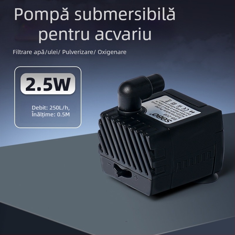 BG Pompa de apă 2.5W pentru filtrarea vasului de țestoase – Export cross-border exclusiv