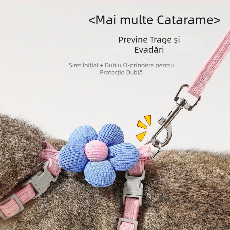 Șnur de tracțiune pentru pisici, formă I, neextensibil, din poliester