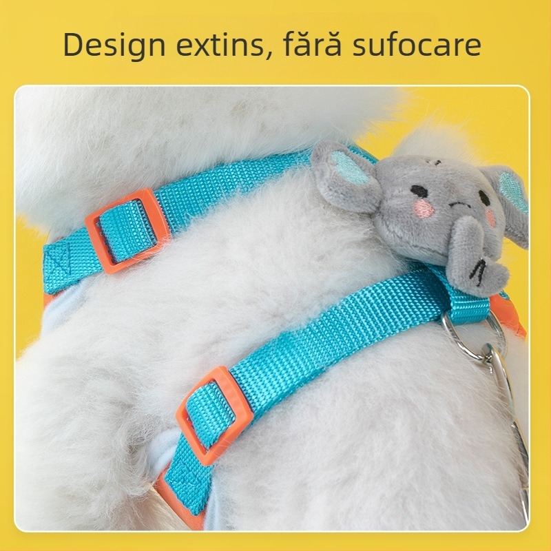 Hamă de piept pentru pisici Amor, din pânză, pentru animale de companie