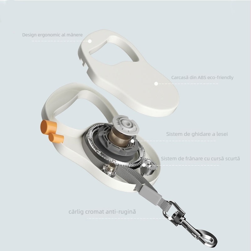 Ming Chong Curea de tracțiune ABS pentru pisici – sfoară/lanț pentru animale de companie