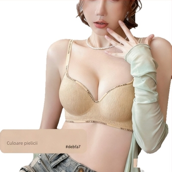 Sutien fără cusături cu Push-Up pentru bust mic, cupe 3/4, fără sârmă, modelare a corpului