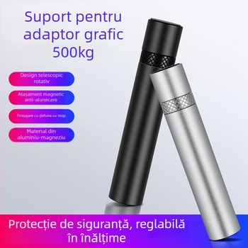 Suport pentru placă video – ramă din aluminiu cu bază magnetică, ITX mini PC, reglaj multiplu al unghiurilor, anti-îndoire