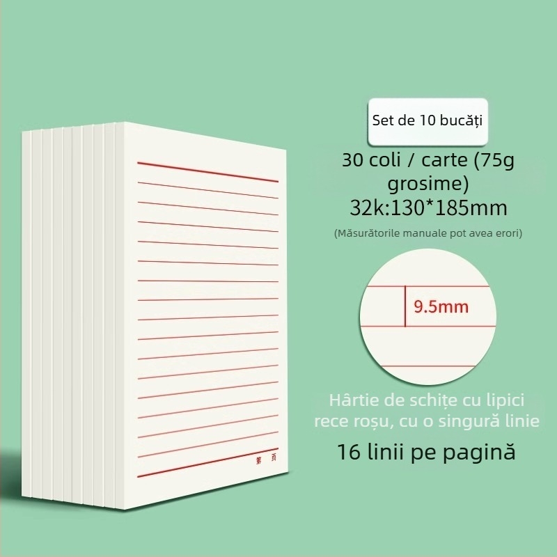 Hârtie cu linii Victory pentru schițe, ambalaj stil plic chinezesc; cadou potrivit pentru un nou cămin; Crăciun
