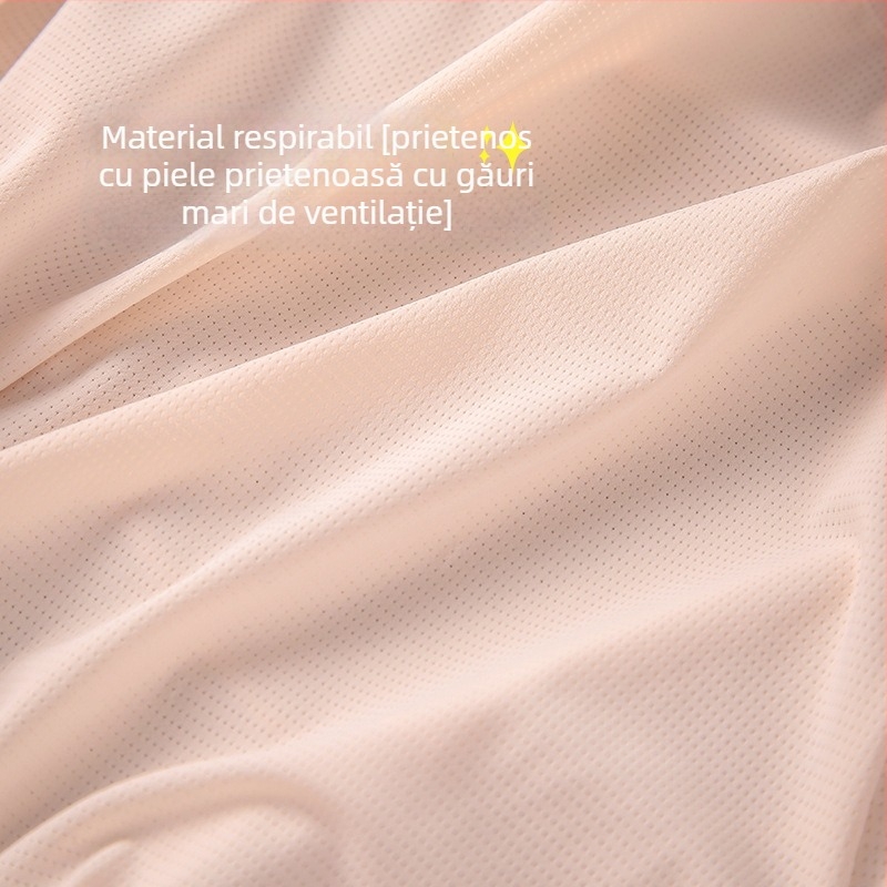 Chiloți de maternitate cu talie înaltă, respirabili și fără cusături — din nailon Ice Silk, căptușeală din bumbac