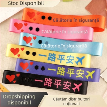 Curea pentru bagaje din poliester, brand Dylan, stil National Tide New Wind, model Letters, funcții: respirabilă, ultra-ușoară, rezistentă la uzură