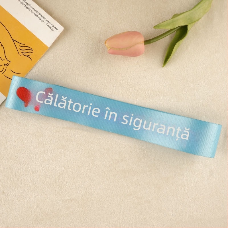 Curea pentru bagaje din poliester, brand Dylan, stil National Tide New Wind, model Letters, funcții: respirabilă, ultra-ușoară, rezistentă la uzură