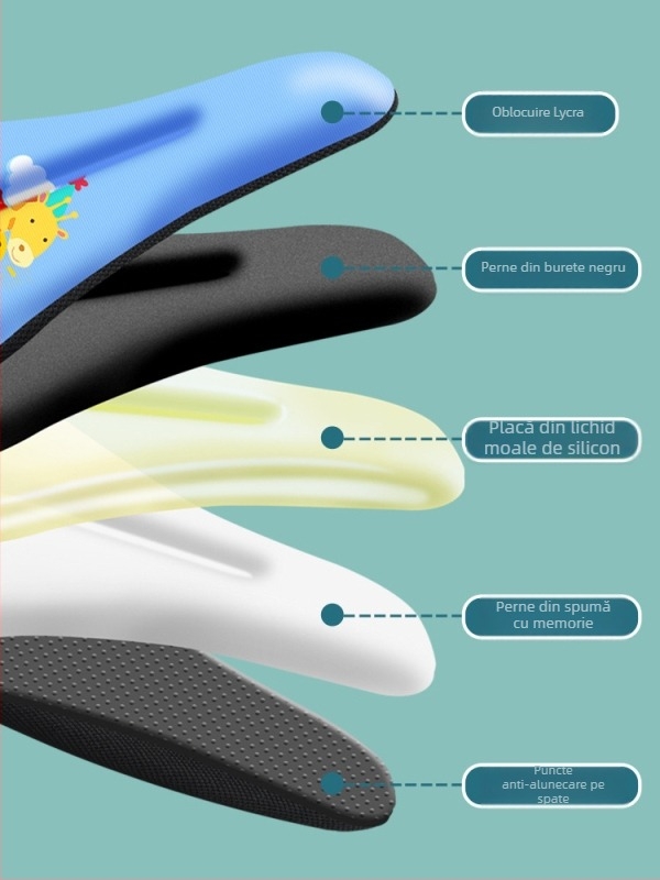 Pernă de șezut din silicon pentru cărucior, model XDBKETZTZ-808, material: silicon, potrivit pentru cărucior