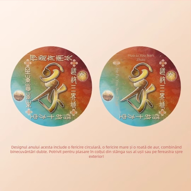 Pandantiv pentru mașină cu Guanyin în stil chinezesc și motiv monedă din cupru; material: aliaj; stil: chinezesc; ambalaj: husă acrilică individual ambalată; categorie: card