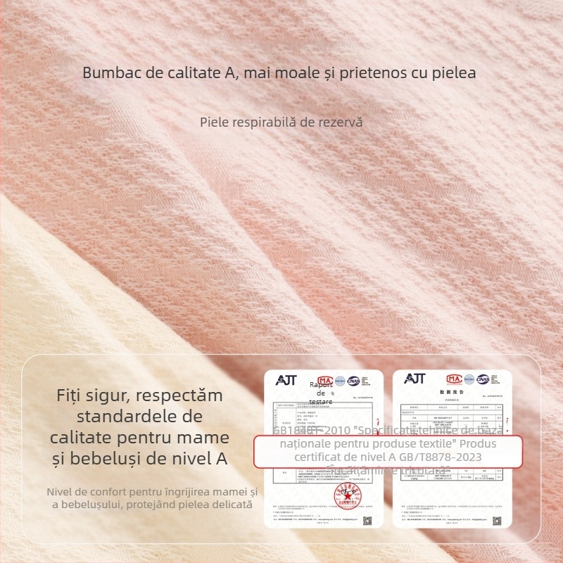 Chiloți de maternitate din bumbac, talie înaltă, respirabili, antibacterieni, susținere pentru burtă, căptușire 100% din bumbac