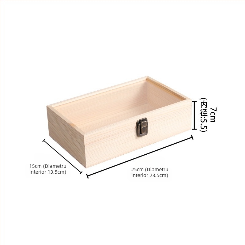 Cutie de cadou din lemn pentru bijuterii și flori păstrate, cu logo imprimat, marcaj anti-contrafacere, model 3-10