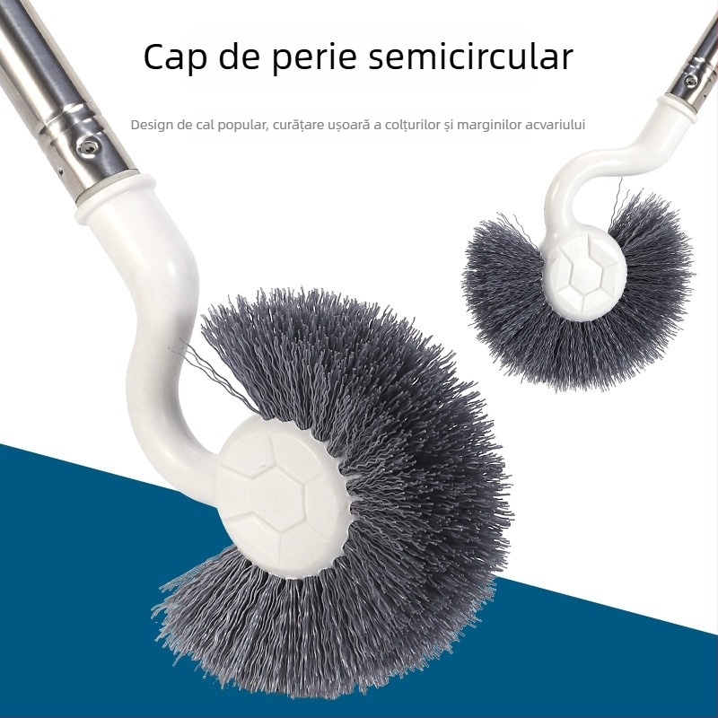 Perie de curățare pentru acvariu cu design extensibil reglabil, îndepărtarea algelor, din plastic