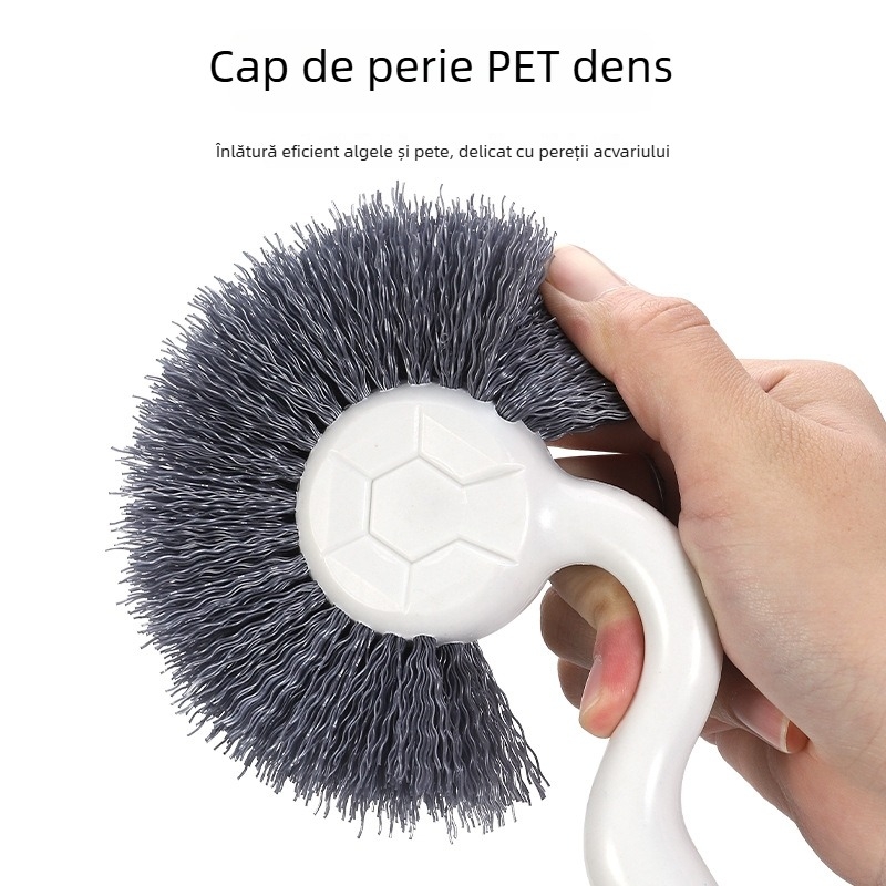 Perie de curățare pentru acvariu cu design extensibil reglabil, îndepărtarea algelor, din plastic