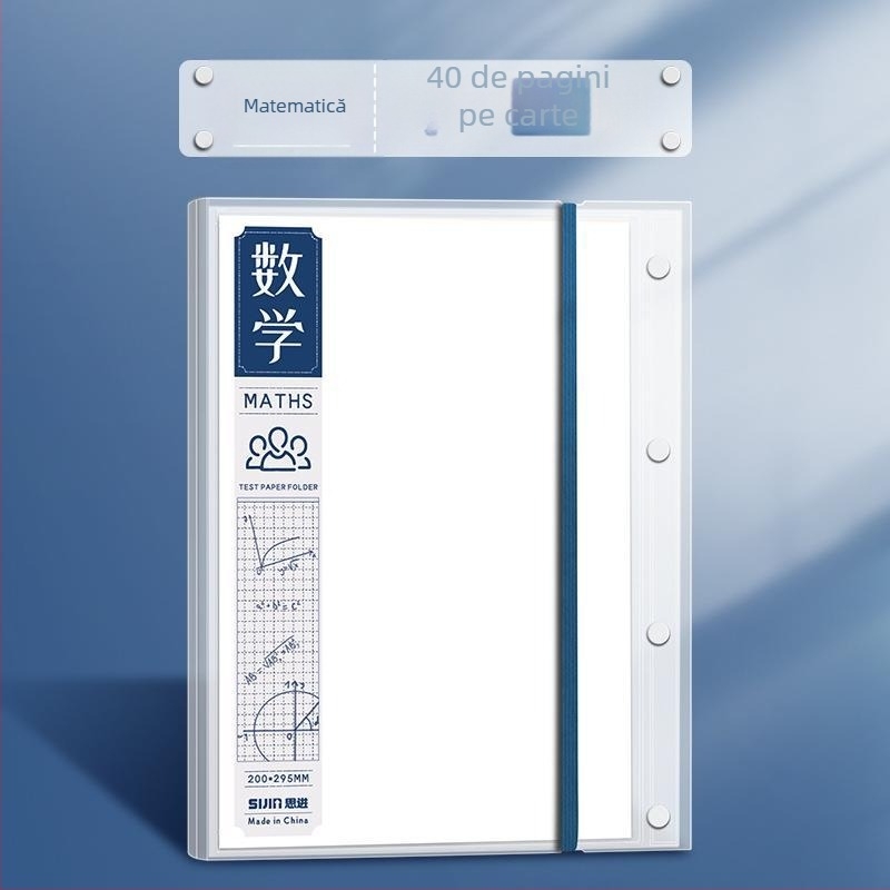 Sijin mapă din plastic pentru documente, cu inserții transparente, organizator de fișiere cu mai multe niveluri, model CG002944, capacitate 60/40 pagini