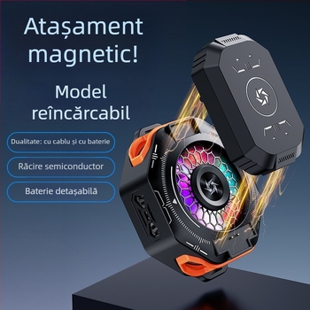 SL53 răcitor pentru telefon cu clips posterior – baterie detașabilă, afișaj digital, răcire cu semiconductori magnetici; 150 g, 10 W, ABS, interfață Type-C