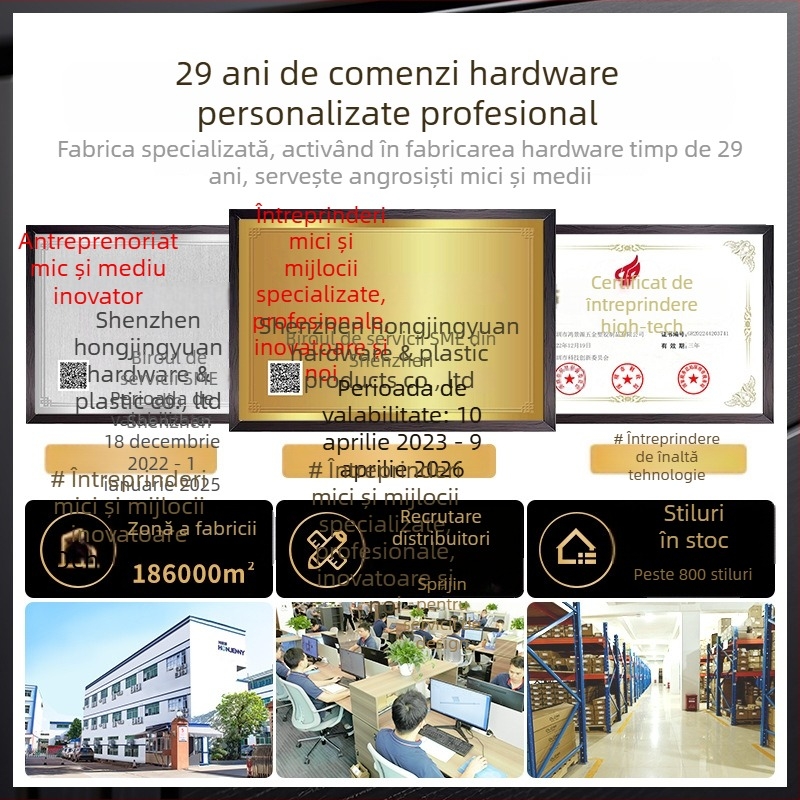 Mâner pentru ușă de dulap – cu gaură unică, aliaj zinc, stil modern minimalist, placare electroplatină