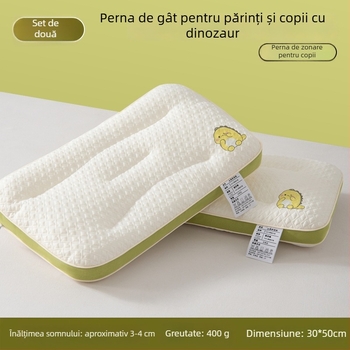 Perna pentru copii, 1-10 ani, dreptunghiulară, umplutură 100% poliester, țesătură tricot, include husă de pernă