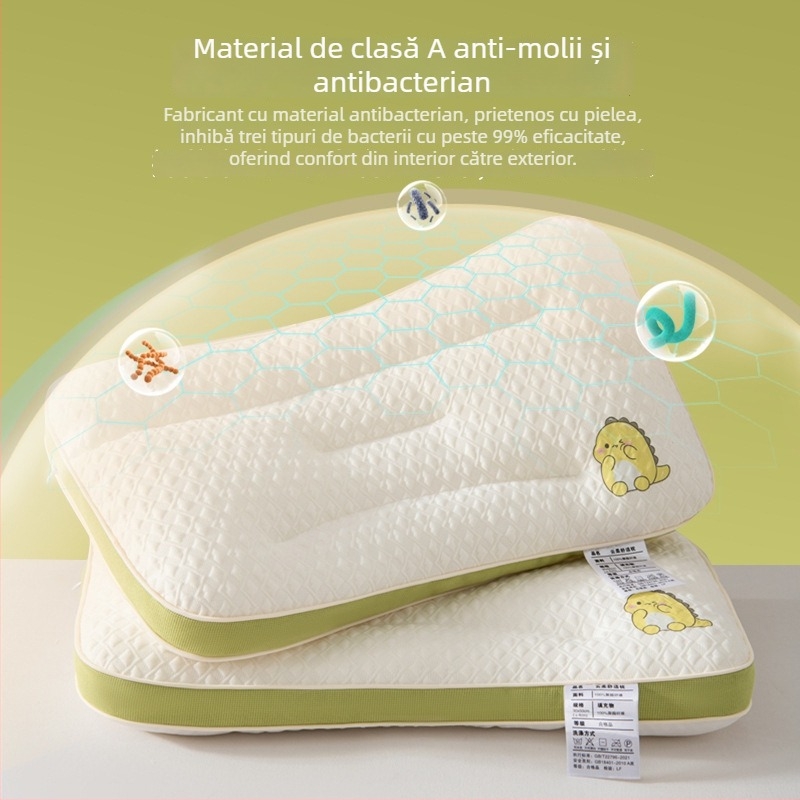 Perna pentru copii, 1-10 ani, dreptunghiulară, umplutură 100% poliester, țesătură tricot, include husă de pernă