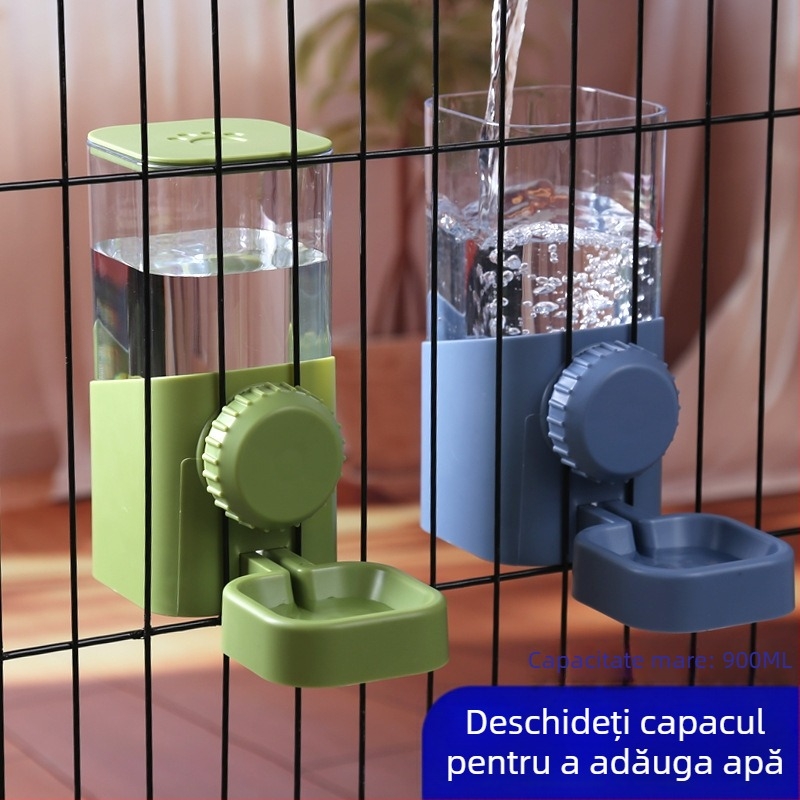 Fântână suspendată pentru apă pentru animale de companie, pentru câini și pisici, automată, non-electrică, din plastic (Origine Yiwu, Zhejiang)