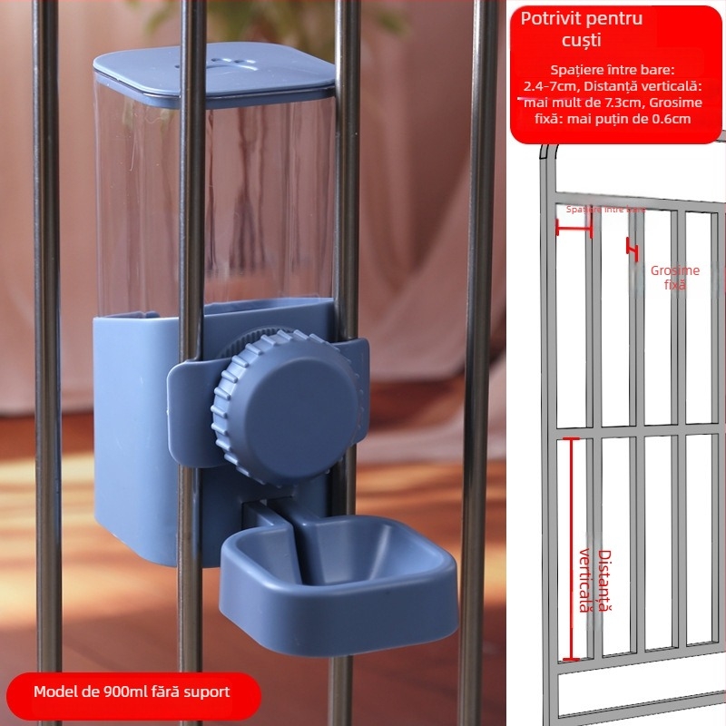 Fântână suspendată pentru apă pentru animale de companie, pentru câini și pisici, automată, non-electrică, din plastic (Origine Yiwu, Zhejiang)