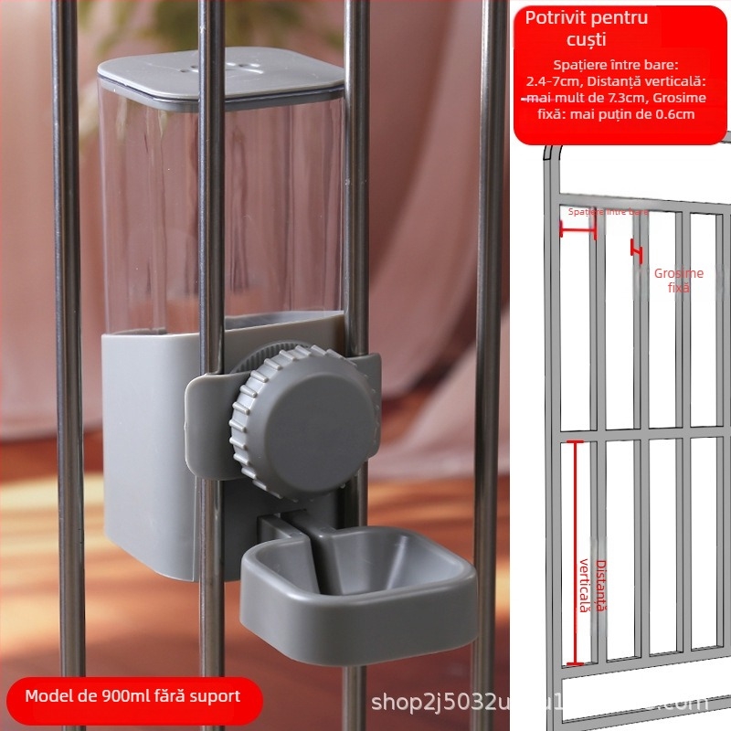 Fântână suspendată pentru apă pentru animale de companie, pentru câini și pisici, automată, non-electrică, din plastic (Origine Yiwu, Zhejiang)