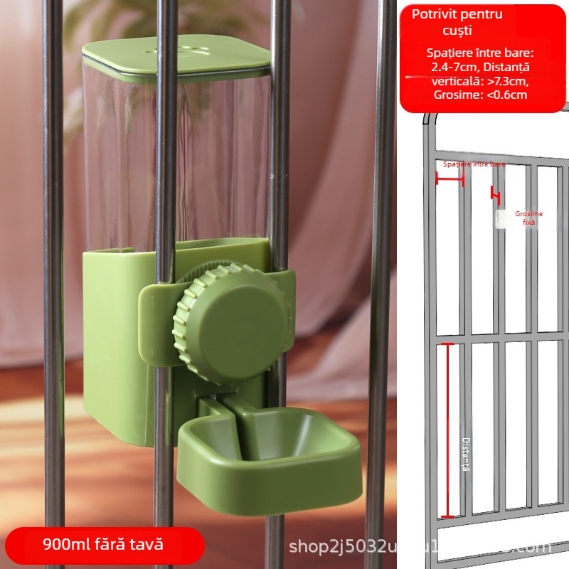 Fântână suspendată pentru apă pentru animale de companie, pentru câini și pisici, automată, non-electrică, din plastic (Origine Yiwu, Zhejiang)