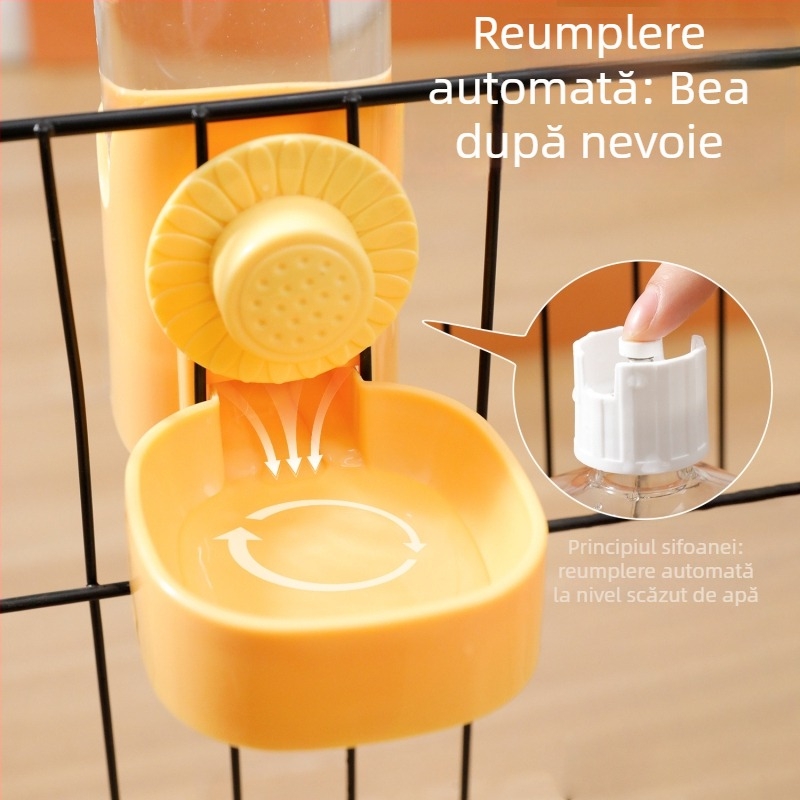 Dispenser suspendat pentru apă pentru animale de companie — material PP; alimentare automată; origine Zhejiang; marcă Meow Heart Baby