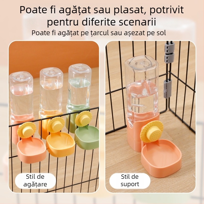Dispenser suspendat pentru apă pentru animale de companie — material PP; alimentare automată; origine Zhejiang; marcă Meow Heart Baby