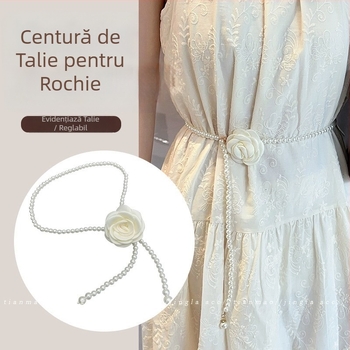 Lanț talie, Material: Plastic, Lungime: 110 cm, Lățime: 2-4 cm, Stil: Elegant