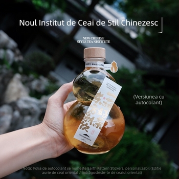 Sticlă PET de unică folosință cu capac, pentru ceai cu lapte cold brew, 401-500 ml, destinată magazinelor de ceai, plastic ne-degradabil
