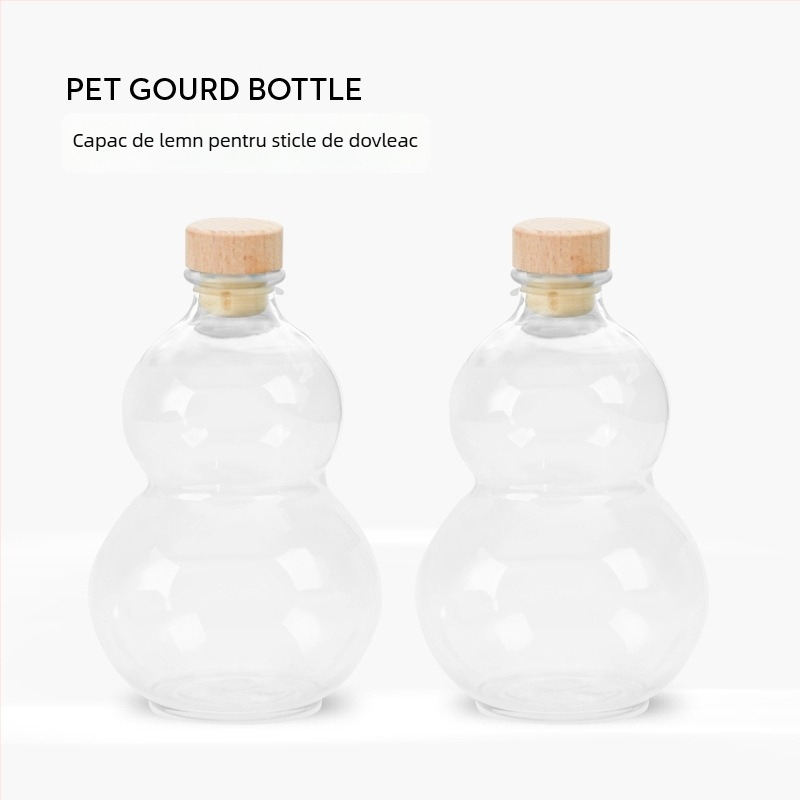 Sticlă PET de unică folosință cu capac, pentru ceai cu lapte cold brew, 401-500 ml, destinată magazinelor de ceai, plastic ne-degradabil