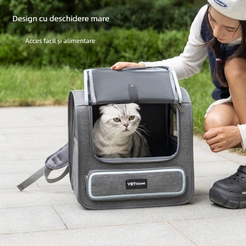 Rucsac portabil pentru animale de companie – material Oxford, capacitate 15, brand Ybtoopet/Yuebaitu, geantă pentru pisici și câini