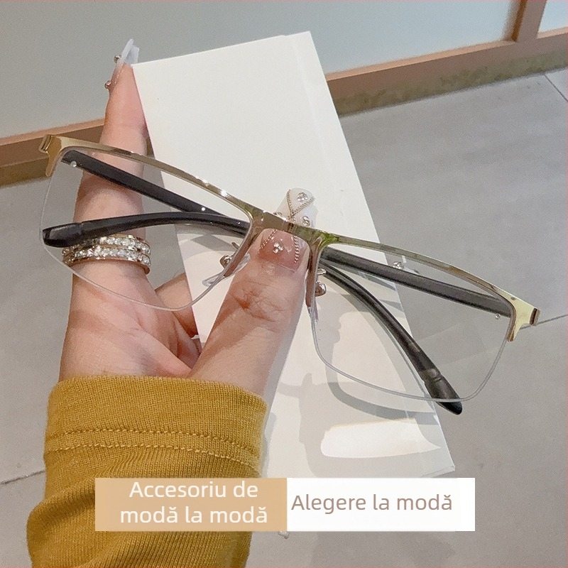 Ochelari de lectură cu lentile progresive multi-focale, lentile fotokromice și protecție împotriva luminii albastre, protecție UV