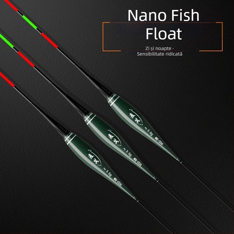 Plută de pescuit cu drift vertical – culoare schimbătoare, luminescentă, electronică pentru zi și noapte; material compozit; marcă Powerful merchant.