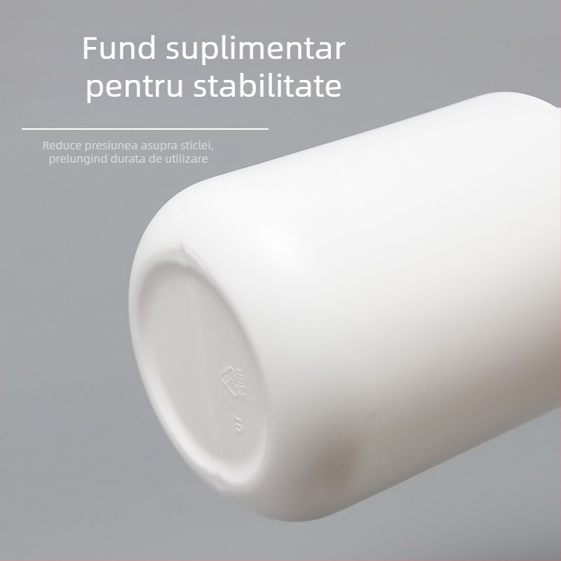 Recipient din plastic HDPE pentru pulberi, cu capac, capacitate 600 ml, procesare personalizată, logo tipărit, potrivit pentru pulberi