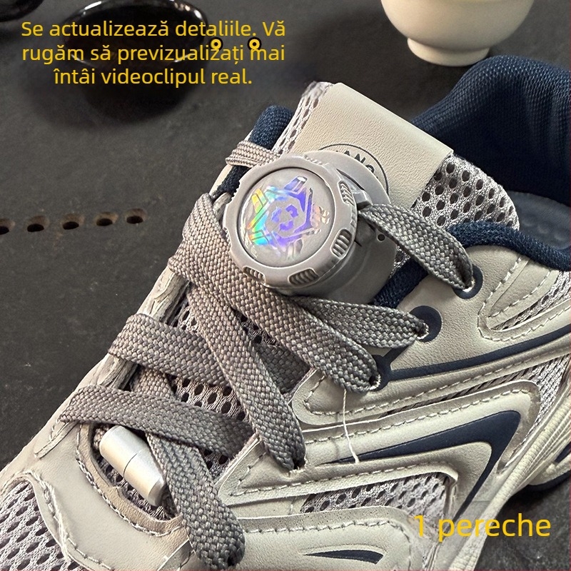 Cataramă rotativă pentru pantofi pentru copii și adulți, cataramă sport fără montaj pentru adidași, pantofi casual și de lucru, stil 01, utilizare pe tot timpul anului