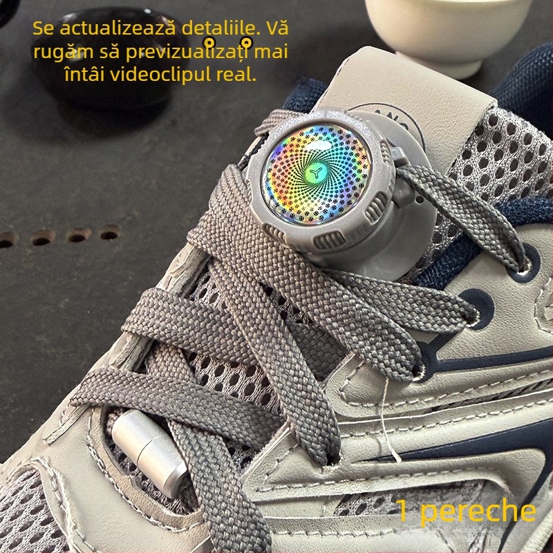 Cataramă rotativă pentru pantofi pentru copii și adulți, cataramă sport fără montaj pentru adidași, pantofi casual și de lucru, stil 01, utilizare pe tot timpul anului