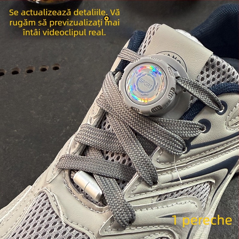 Cataramă rotativă pentru pantofi pentru copii și adulți, cataramă sport fără montaj pentru adidași, pantofi casual și de lucru, stil 01, utilizare pe tot timpul anului