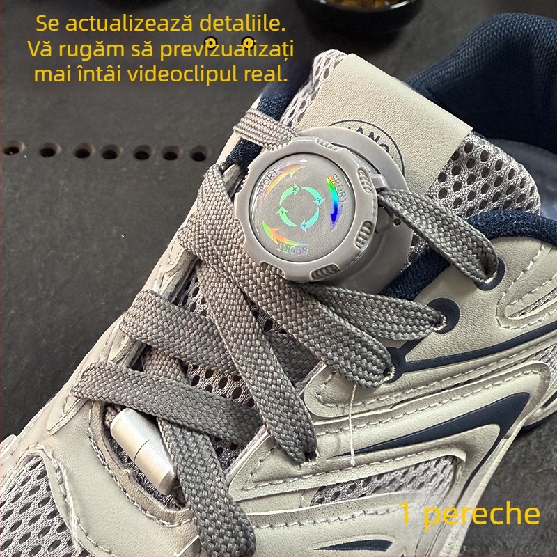 Cataramă rotativă pentru pantofi pentru copii și adulți, cataramă sport fără montaj pentru adidași, pantofi casual și de lucru, stil 01, utilizare pe tot timpul anului