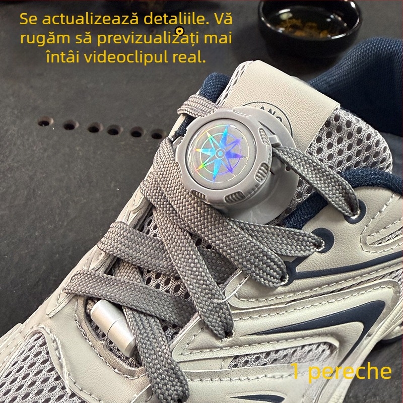 Cataramă rotativă pentru pantofi pentru copii și adulți, cataramă sport fără montaj pentru adidași, pantofi casual și de lucru, stil 01, utilizare pe tot timpul anului