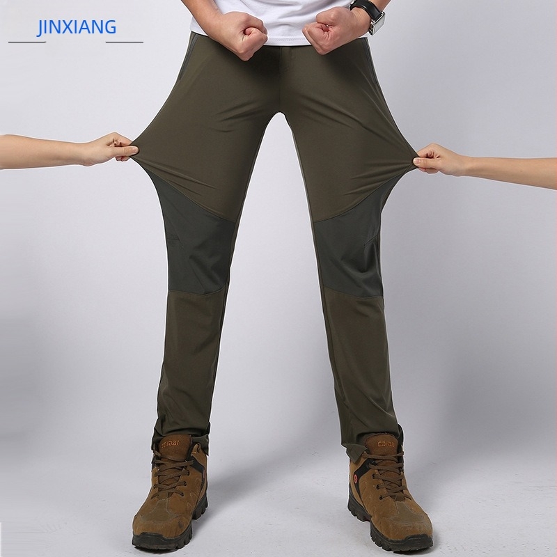 Pantaloni cu uscare rapidă, elastici, din material respirabil, unisex, pentru primăvară-toamnă, activități în aer liber (drumeții, alergare, ciclism).