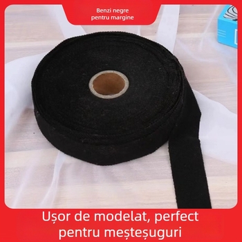 Bandă de margine din poliester pentru pantofi din pânză – accesorii pentru pantofi, stil retro, potrivit pentru toate sezoanele