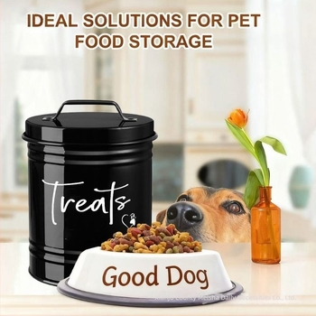 Recipient rotund pentru depozitarea hranei pentru animale – din oțel galvanizat, cu capac, capacitate mare