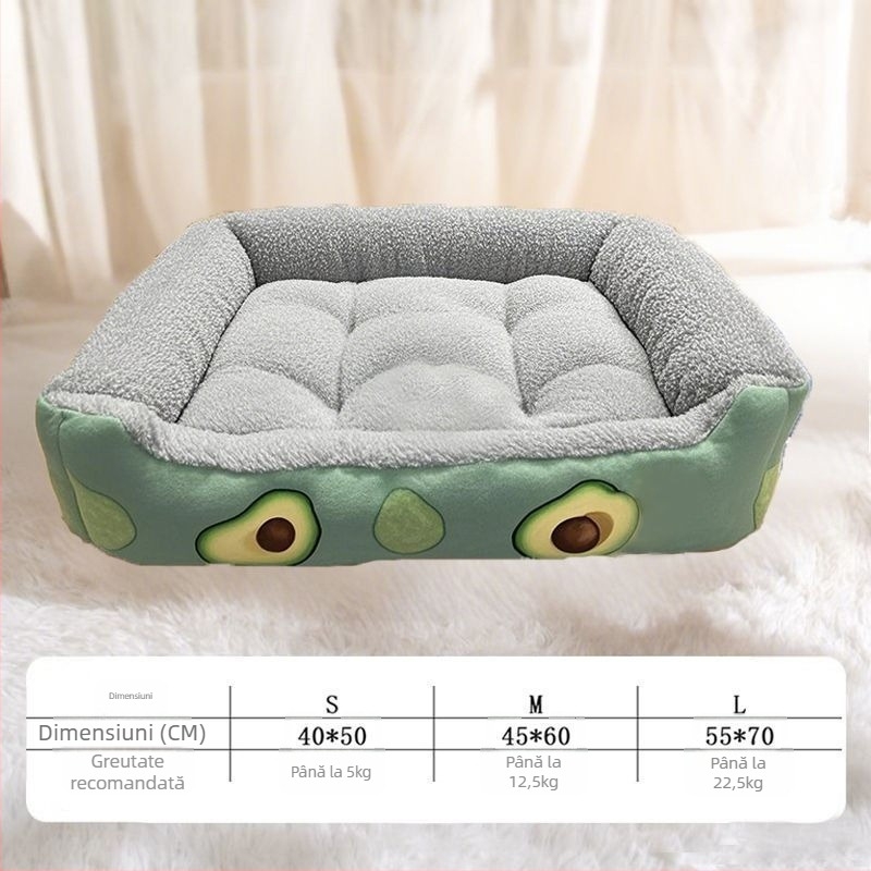 Cuib pentru animale de companie – pentru câini și pisici, interior pentru toate anotimpurile, lavabil, respirabil și cald, potrivit pentru câini de la mici la mari
