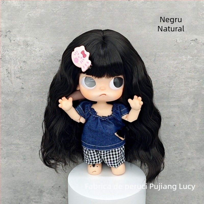 Perucă cosplay Lucy Xb0619, păr de mătase moale, coafură valuri de apă, procesare mecanică, fără vopsire sau permanent