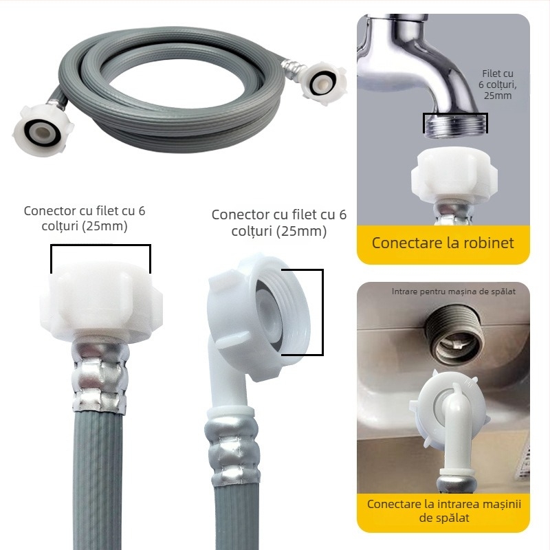 Conductă de apă pentru intrare/ieșire a mașinii de spălat — PVC, brand Mufan, procesare personalizabilă