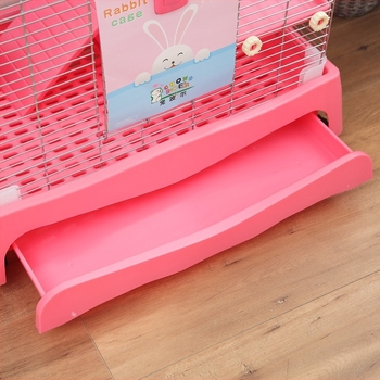 Cușcă pentru iepuri – ușor de curățat, pachet de lux, plastic, Pet Boer, cuib pentru animale de companie